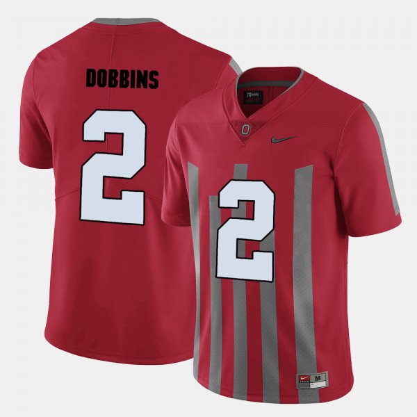 Ohio State Buckeyes J.K. Dobbins Men's #2 Red College Football Jersey 2404UJTL6